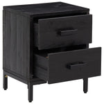 ZNTS Bedside Cabinet Black 36x30x45 cm Solid Pinewood 349912