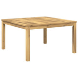 Coffee Table White 80 x 80.5 x 45 cm Solid Acacia Wood 901704