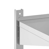 2-Tier Wall Shelf 50x40x48 cm Silver Stainless Steel 30315