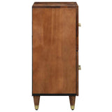 Sideboard with Shelf Brown 60 x 33 x 75 cm Solid Mango Wood 4018762