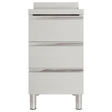 Commercial Kitchen Cabinet with 3 Drawers 50x60x96 cm 151179