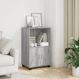 Rolling Cabinet Grey sonoma 55x40x91 cm Engineered Wood 853187
