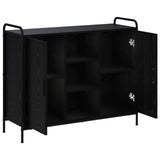 Sideboard Black Oak 98.5 x 33 x 81 cm Engineered Wood 8013848