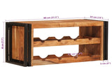 Wine Rack Brown 80 x 45 x 33 cm Solid Acacia Wood 4104758
