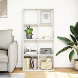 Room Divider Bookcase White 69.5x29x137.5 cm Engineered Wood 858021