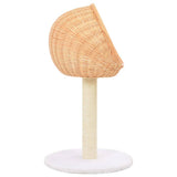 Cat Tree with Sisal Scratching Post Natural Willow Wood 170726