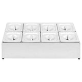 Gastronorm Container Holder with 8 GN 1/6 Pan Stainless Steel 51225
