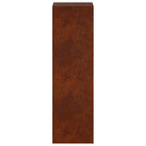 Plant Stand 2 pcs Rusty 30 x 30 x 100 cm Weathering Steel 8012515