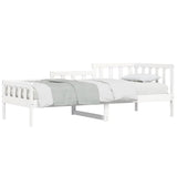 Day Bed without Mattress White 90x200 cm Solid Wood Pine 840371