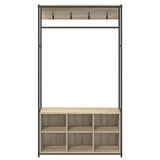 Coat Stand with Shoes Bench Sonoma Oak 100 x 32 x 180.5 cm 8012033