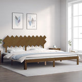 Bed Frame without Mattress Honey Brown 200x200 cm Solid Wood Pine 3193749