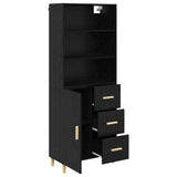 Highboard Black Oak 69.5 x 32.5 x 180 cm Engineered Wood 3416160