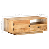 Coffee Table 90x50x35 cm Solid Mango Wood 320467
