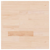 Square Table Top 40x40x4 cm Untreated Solid Wood Oak 342942