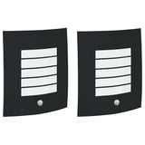 Outdoor Wall Lights 2 pcs Black 23.5 x 10.5 x 26 cm 4005974