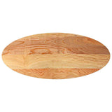 Table Top Light Brown 140x60x4 cm Solid Wood Oak Oval 4009052