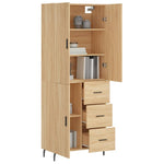 Highboard Sonoma Oak 69.5x34x180 cm Engineered Wood 3195918