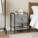 Bedside Cabinet Grey Sonoma 35 x 36.5 x 47 cm Engineered Wood 8007665