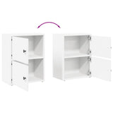 Bookcase White 40x24x52 cm Engineered Wood 860355