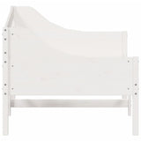 ZNTS Day Bed without Mattress White 90x200 cm Solid Wood Pine 842831