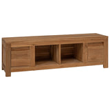TV Cabinet 110 x 30 x 35 cm Natural Solid Teak Wood 42024265