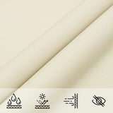 Sunshade Sail Oxford Fabric Triangular 5x6x6 m Cream 135236