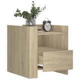 ZNTS Bedside Cabinet Sonoma Oak 45x50x50 cm Engineered Wood 848278