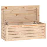 Storage Box 89x36.5x33 cm Solid Wood Pine 823619