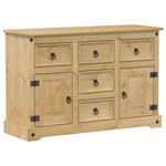 ZNTS Sideboard Corona 112x40x75 cm Solid Wood Pine 4005680