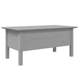 Coffee Table BODO Grey 100x55x45 cm Solid Wood Pine 355070