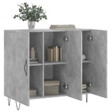Sideboard Concrete Grey 90x34x80 cm Engineered Wood 828104