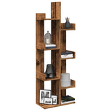 Book Cabinet Old Wood 48x25.5x140 cm Engineered Wood 856694