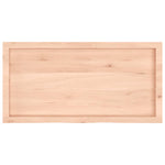 ZNTS Wall Shelf 100x50x cm Untreated Solid Wood Oak 363568