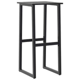 9 Piece Garden Bar Set Black Powder-coated Steel 3283754