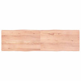 Table Top Light Brown 180x50x cm Live Edge 363976
