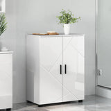 Bathroom Cabinet with Storage High Gloss White 60 x 35 x 80 cm 883308