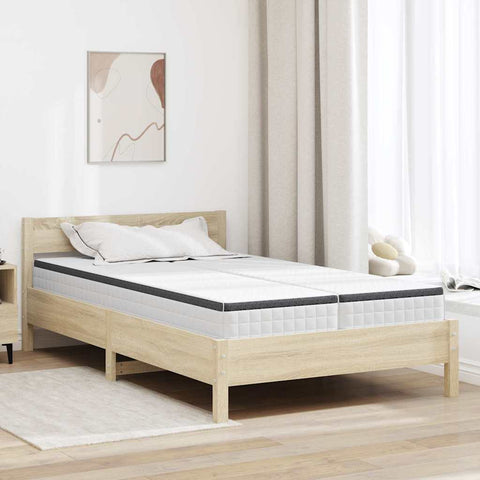 Mattress 2 pcs White and Grey 60 x 200 cm Bonell Spring 4106441