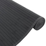 Rug Rectangular Black80x1000 cm Bamboo 376930