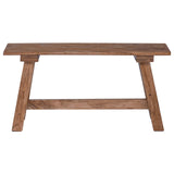 Bench Natural 92 x 23.5 x 45.5 cm Solid Mahogany wood 42012395