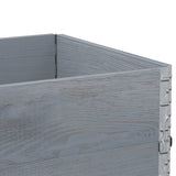 Garden Planter Grey 80x60 cm Solid Wood Pine 3295421