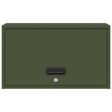 Wall Cabinet for Garage with Gas-lift Door Olive green 883283