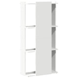 Bookcase 3-Tier White 60x30x120 cm Engineered Wood 860265