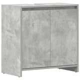 Bathroom Cabinet Concrete Grey 60x33x61 cm Engineered Wood 802646
