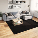 Rug HUARTE Short Pile Soft and Washable Black 240x240 cm 375120