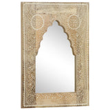 Hand Painted Mirror 40x55 cm Solid Mango Wood 286156