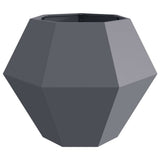 Planter 2 pcs Anthracite 100 x 100 x 80 cm Steel 884029
