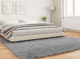 Faux Sheepskin Rug TAFALLA Grey 200 x 200 cm Polyester 42021533