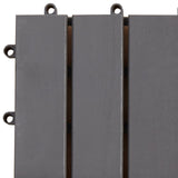 Decking Tile 30 pcs Grey 30 x 30 cm Acacia Hardwood 3444848