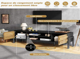 175*39.5*53cm TV cabinet, TV board, TV console with 2 cabinets and open storage space, TV table, TV N605P417177N
