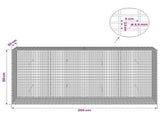 Gabion with 3.5 mm Wire and 5x2.5 cm Mesh 200x50x100 cm 3461854